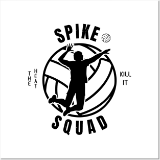 Mens Volleyball Spike Squad Volleyball Fan Posters and Art